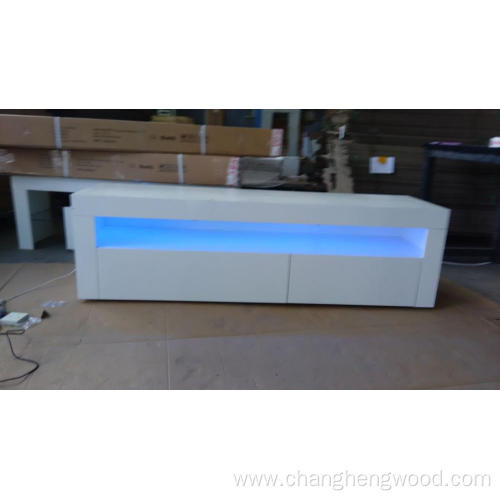 High glossy TV stand with LED light